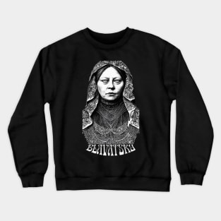 Madame Helena Blavatsky Esoteric Art Nouveau Design Crewneck Sweatshirt